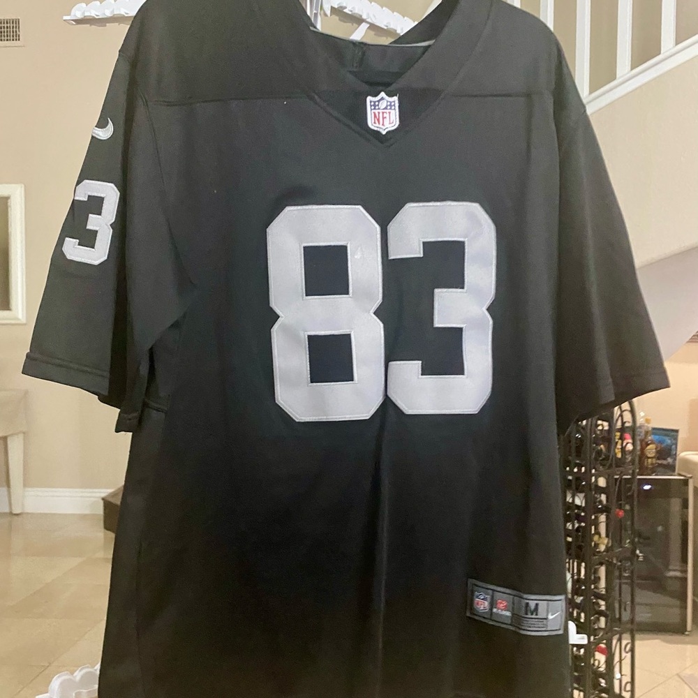 Nike Men's Black and Silver NFL Jersey